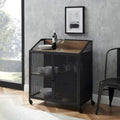 Middlebrook Pierpont Industrial-Style Mesh Bar Cabinet
