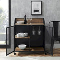 Middlebrook Pierpont Industrial-Style Mesh Bar Cabinet