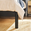 Modern King Bed with Slatted Headboard by Middlebrook Designs