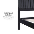 Modern King Bed with Slatted Headboard by Middlebrook Designs