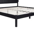 Modern King Bed with Slatted Headboard by Middlebrook Designs