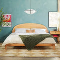 Solid Pine King Bed with Arched Headboard by Middlebrook Designs