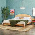 Solid Pine King Bed with Arched Headboard by Middlebrook Designs