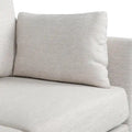 Contemporary 76.5-Inch 3-Seater Sofa with Birchwood Legs and Cushions
