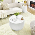 15.72-Inch Nordic H-Barrel Coffee Table - Simple Design for Indoor and Outdoor Use, Made from Durable Magnesium Oxide