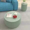 15.72-Inch Nordic H-Barrel Coffee Table - Simple Design for Indoor and Outdoor Use, Made from Durable Magnesium Oxide