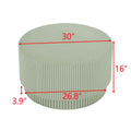 15.72-Inch Nordic H-Barrel Coffee Table - Simple Design for Indoor and Outdoor Use, Made from Durable Magnesium Oxide