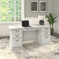 Saratoga Executive Desk with Drawers and Storage by Bush Furniture