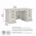Saratoga Executive Desk with Drawers and Storage by Bush Furniture