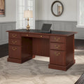 Saratoga Executive Desk with Drawers and Storage by Bush Furniture