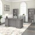 Saratoga Executive Desk with Drawers and Storage by Bush Furniture