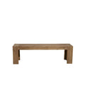 HomeRoots 58-Inch Natural Distressed Solid Wood Dining Bench