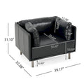 Christopher Knight Home Daphne Faux Leather Lounge Chair