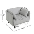 Christopher Knight Home Daphne Faux Leather Lounge Chair