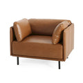 Christopher Knight Home Daphne Faux Leather Lounge Chair
