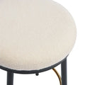 Set of 4 Altrium Contemporary Backless Counter Stools with Upholstered Seats and Iron Frames - 24.75-Inch Height by Christopher Knight Home