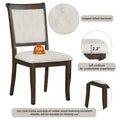 GDFStudio Lak Retro 5-Piece Dining Set with Upholstered Chairs