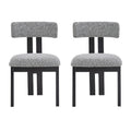 Set of 4 Astura Upholstered Dining Chairs with Iron Frame by Christopher Knight Home