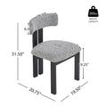 Set of 4 Astura Upholstered Dining Chairs with Iron Frame by Christopher Knight Home