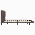 Christopher Knight Home Korli Contemporary Upholstered Leather Floating Bed Frame and Headboard Set with LED Lighting