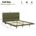 Christopher Knight Home Korli Contemporary Upholstered Leather Floating Bed Frame and Headboard Set with LED Lighting