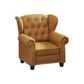 Contemporary Tufted Push-Back Recliner Armchair