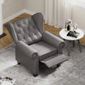 Contemporary Tufted Push-Back Recliner Armchair