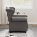 Contemporary Tufted Push-Back Recliner Armchair