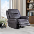 Christopher Knight Home Harrison Soft Power Swivel Rocker Recliner with Heating & Massage, Featuring Pillow Top Arms for Living Areas