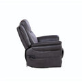 Christopher Knight Home Harrison Soft Power Swivel Rocker Recliner with Heating & Massage, Featuring Pillow Top Arms for Living Areas