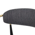 Biscay Set of 2 Fabric Upholstered Iron Dining Chairs by GDFStudio