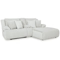 Signature Design by Ashley Top Tier 3-Piece Reclining Sectional Sofa with Chaise - Dimensions: 105W x 74D x 41H