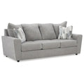 Signature Design by Ashley Stairatt Gray 4-Piece Upholstered Set - Dimensions: 86W x 38D x 39H