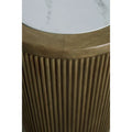 Signature Design by Ashley Camdill Light Brown and White End Table - Dimensions: 18.13" W x 18.13" D x 23.75" H