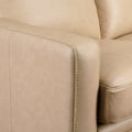 Authentic Leather 56-Inch Triple-Motor Power Reclining Loveseat with Zero-Wall Design and USB & USB-C Ports