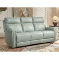 81.5" Genuine Leather Zero Gravity Power Recliner Sofa with Power Headrest and USB/USB-C Ports