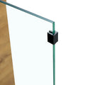 Rectangular Coffee Table with Tempered Glass Legs - Wooden Side and Center Tables for Living Room and Reception Area