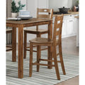 5-Piece Wooden Counter Height Dining Set: Square Table and 4 Chairs for Your Kitchen