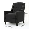 Roomfitters Classic Fabric Push-Back Recliner Chair - Elegant Seating for Living Room and Bedroom