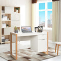 Computer Desk with Storage Cabinet and Pull-Out Drawer - Sturdy Design