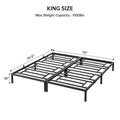 Sturdy Metal Platform Bed Frame - No Box Spring Required