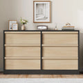 Modern 6-Drawer Bedroom Dresser - Stylish Storage Organizer Chest