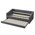 Christopher Knight Home Bennett Tufted Daybed Sofa with Storage Drawers and Stylish Curved Arms