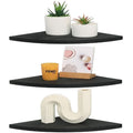 Corner Wall Shelves - Dimensions: 10D x 10W x 0.7H