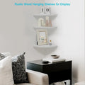 Corner Wall Shelves - Dimensions: 10D x 10W x 0.7H