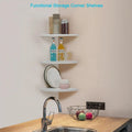 Corner Wall Shelves - Dimensions: 10D x 10W x 0.7H