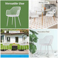 Set of 4 Modern Plastic Shell Dining Chairs with Metal Legs by Costway