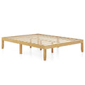 Costway 14-Inch Wooden Platform Bed Frame for Twin, Full, and Queen Sizes with Rubber Support
