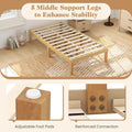 Costway 14-Inch Wooden Platform Bed Frame for Twin, Full, and Queen Sizes with Rubber Support