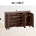 Costway 3-Door Storage Sideboard Buffet Cabinet Console